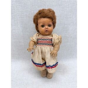 Vintage American Character Baby Doll‎ 12" Smocked Dress Pat No 2675644 Fair